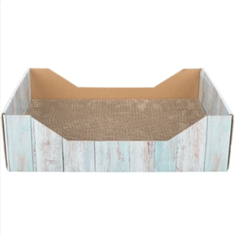 Kratzkorb mit Katzenminze Türkis 45X33X12 CM